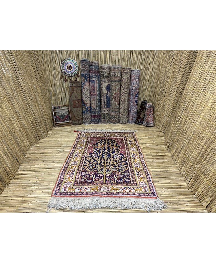 Handmade Turkish Kayseri Floss Silk on Cotton Carpet –  FREE SHIPPING..!